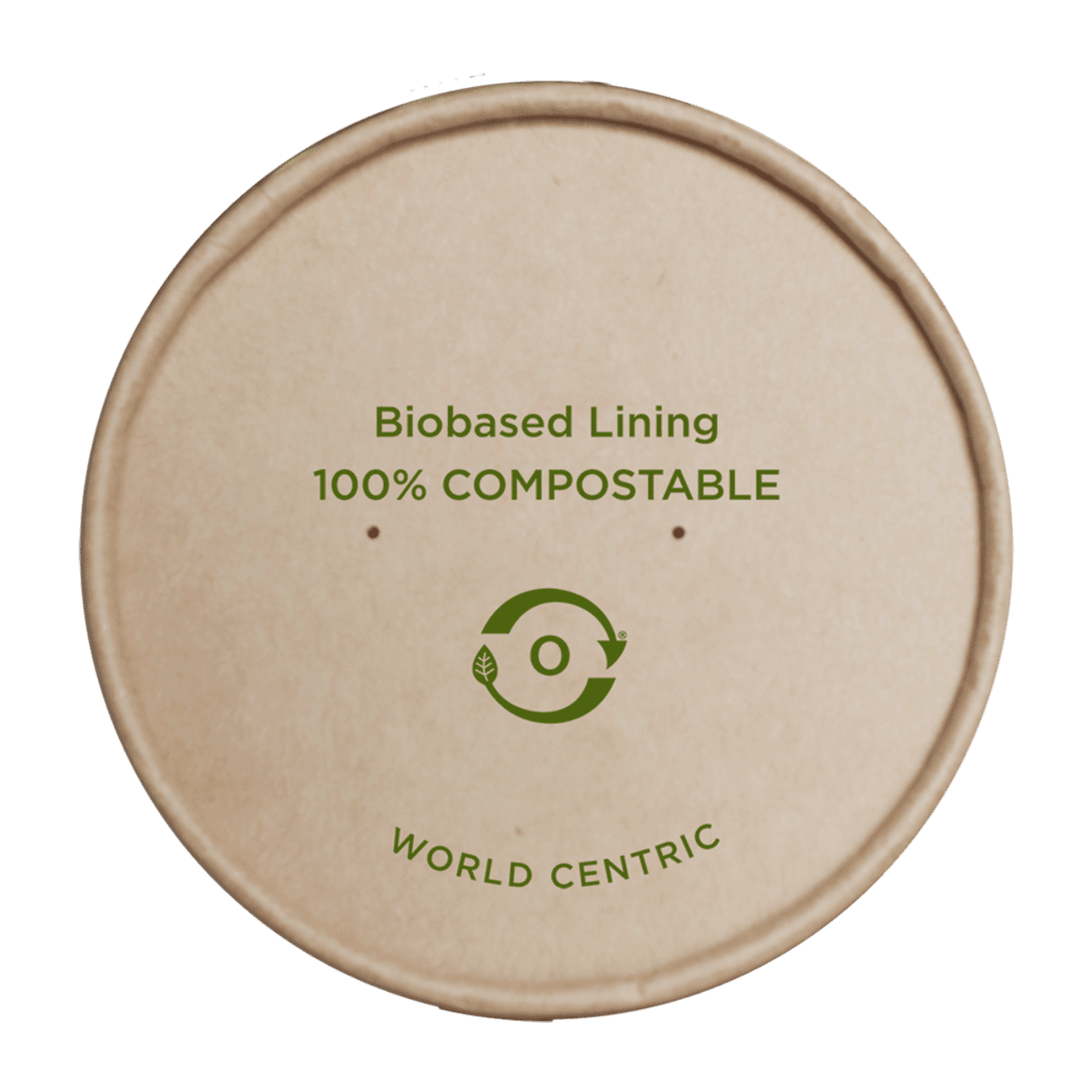 Kraft Paper Lid – fits 8 oz NoTree Paper Bowls