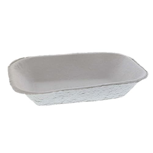 Pulpex 32 oz. PFAS-Free Fiber Blend Food Tray - Image 1