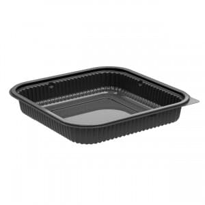 8.5" x 8.5" Square Polypropylene Tray, Black - Image 1