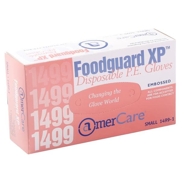 AmerCare Foodguard XP Small Embossed Powder Free Glove