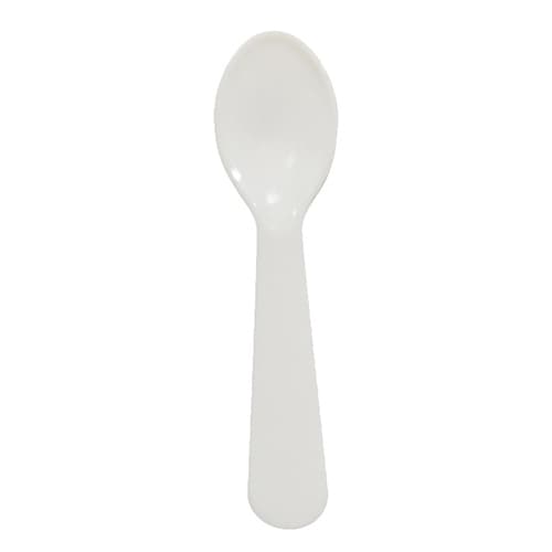 Solo Light Weight PS Plastic Taster Spoon - White - Image 1