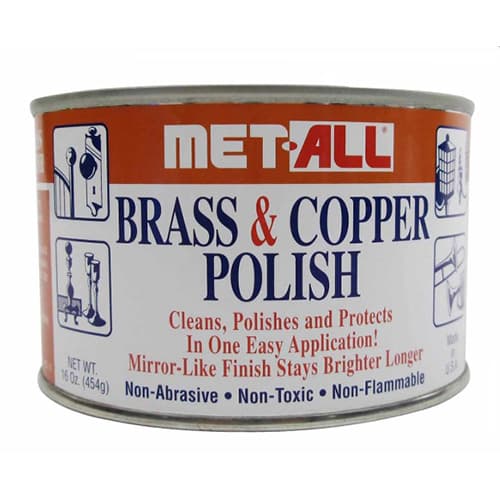 Met-All Brass & Copper Polish - 16 oz Can - Image 1