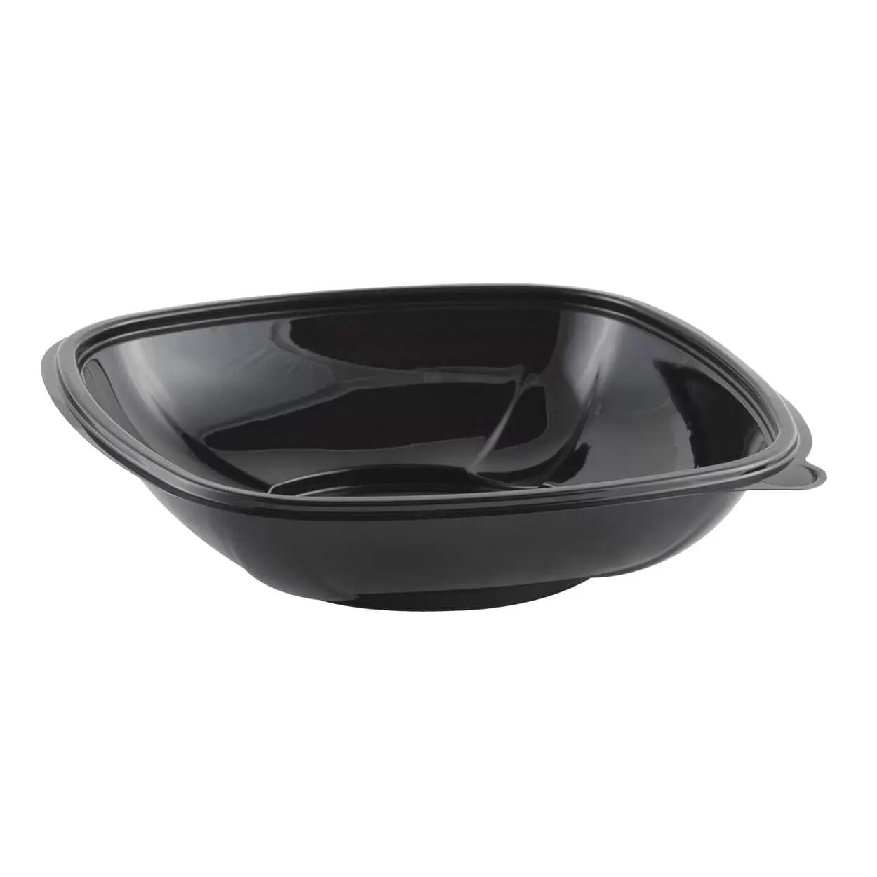 32 oz Square PET Bowl, Black - Image 1