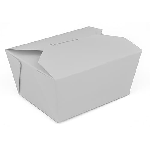 #1 Paper Folded Carton, White - Image 1