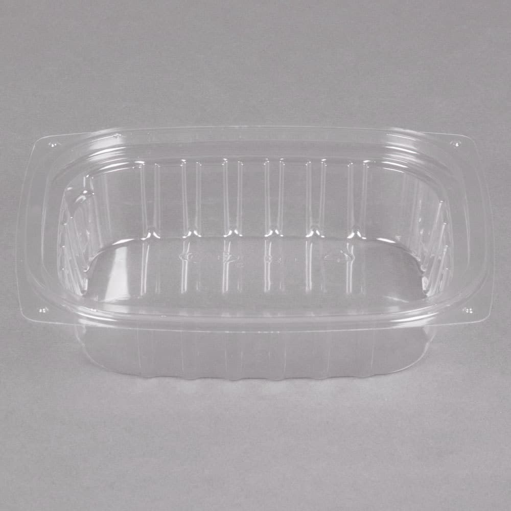Dart ClearPac 8 oz. Clear Rectangular Plastic Container - Image 1