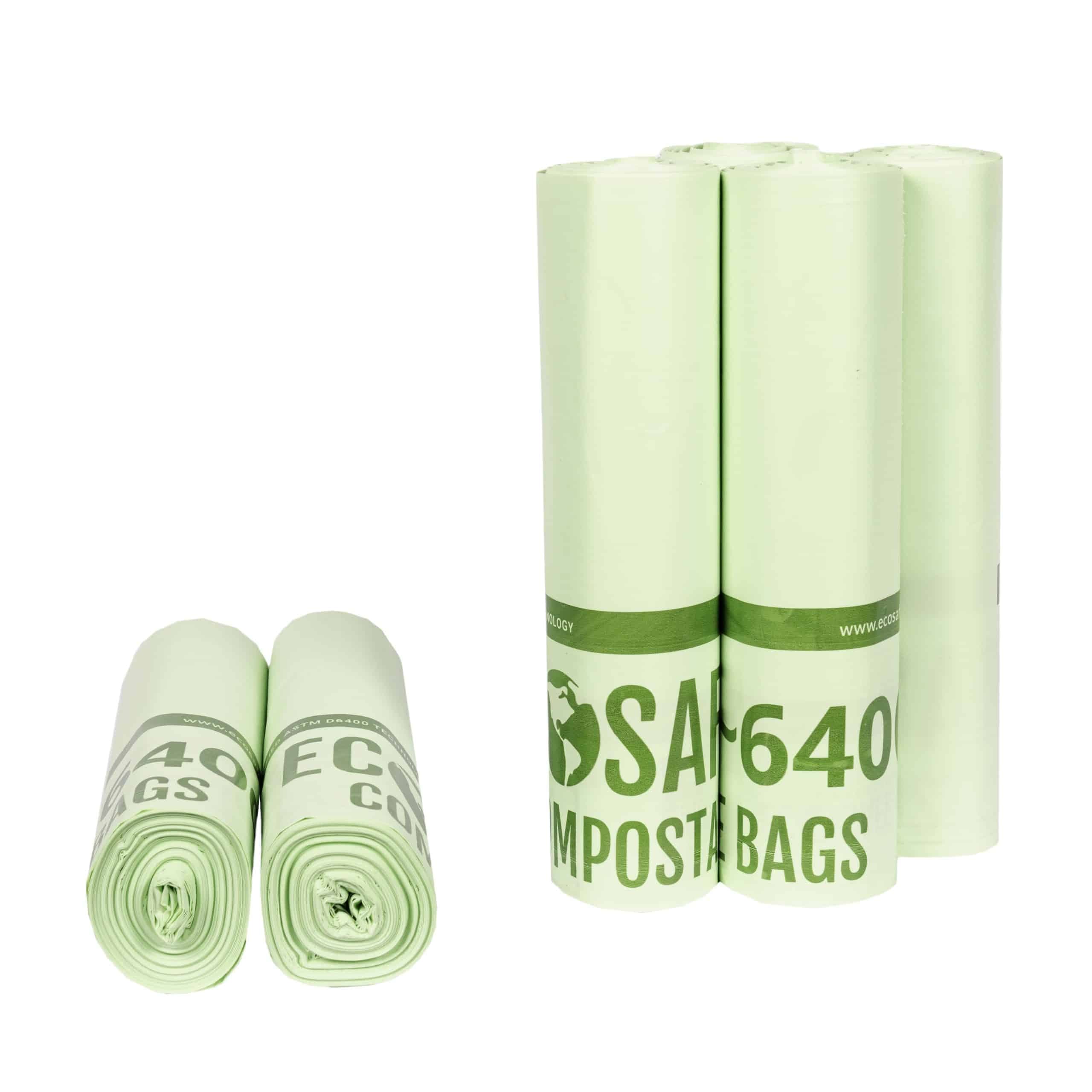 60 Gallon Compostable Can Liner, 44x60, 0.85 mil
