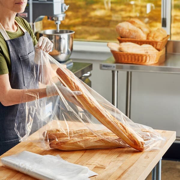 TUF-R® 12" x 8" x 30" .85 mil Med Linear LDPE Gusset Bag - Image 1