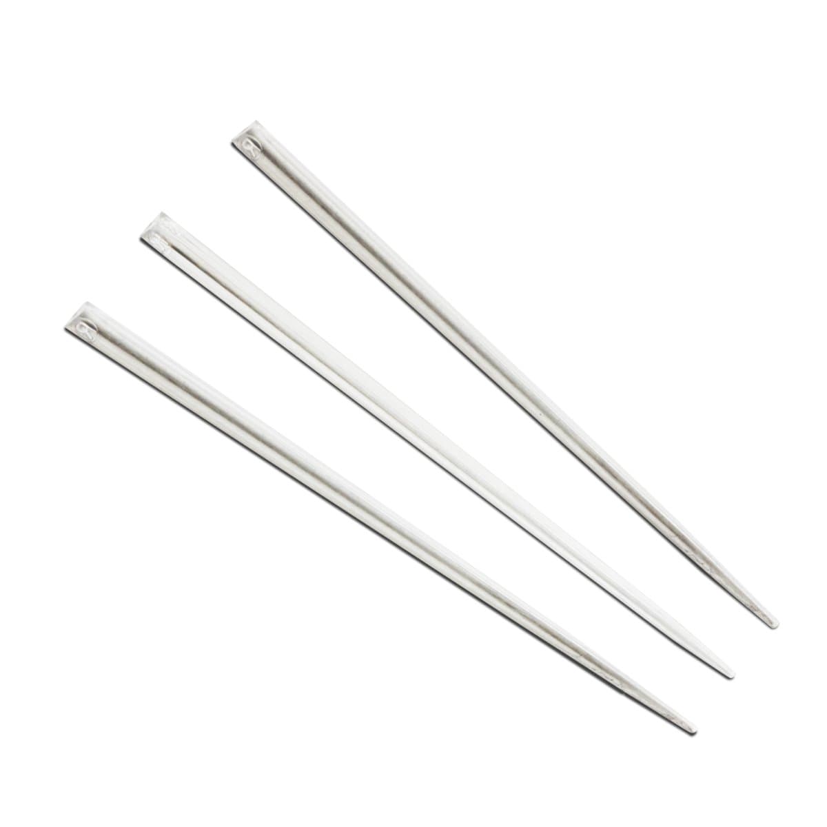 AmerCare Royal RP149-4C 4" Clear Plastic Prism Food Pick - Image 1
