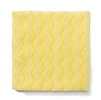 Rubbermaid FGQ61000YL00 HYGEN 16" x 16" Yellow Microfiber Cloth