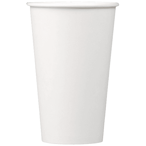 16 oz Paper Hot Cup, White
