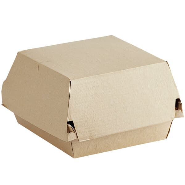 4x4" Kraft Clamshell, 1-Compartment