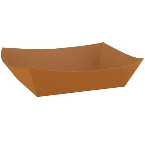 #50 Paper Food Tray, Brown Kraft