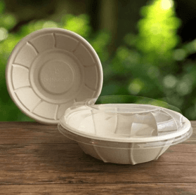 Better Earth® 32oz. Round Eco-bamboo Compostable Fiber Bowl - Image 1