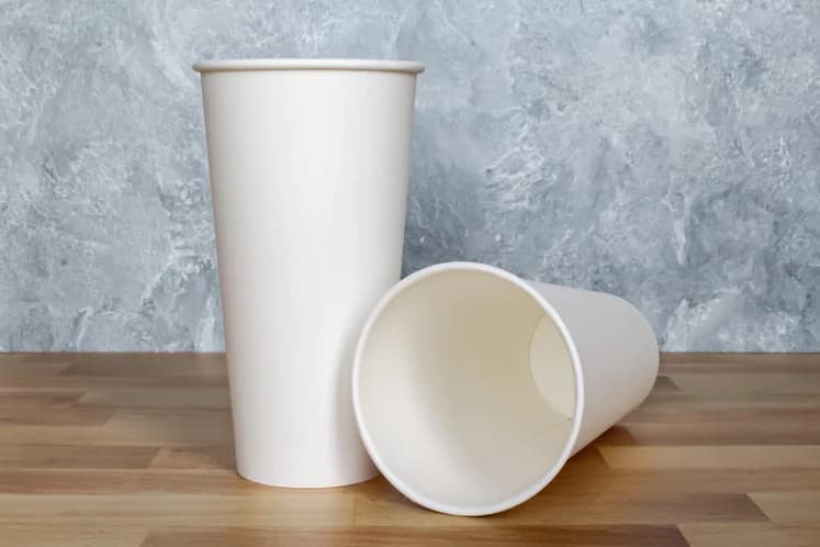 20 oz Paper Hot Cup, White - Image 1
