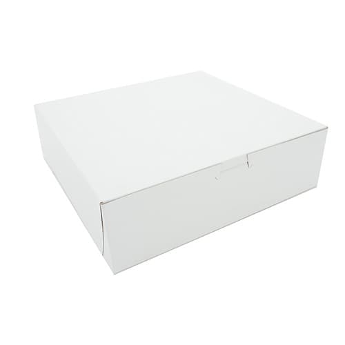 Southern Champion 10" x 10" x 3" White Non-Window Bakery Box - Image 1