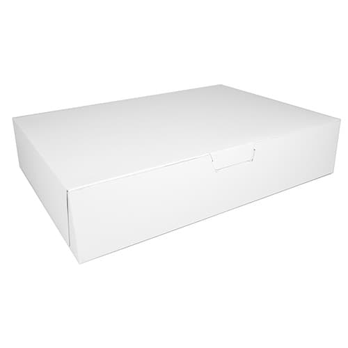 19" x 14" x 4" White Non-Window Bakery Box