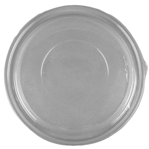 Flat PET Lid - fits 320 oz Round PET Bowl