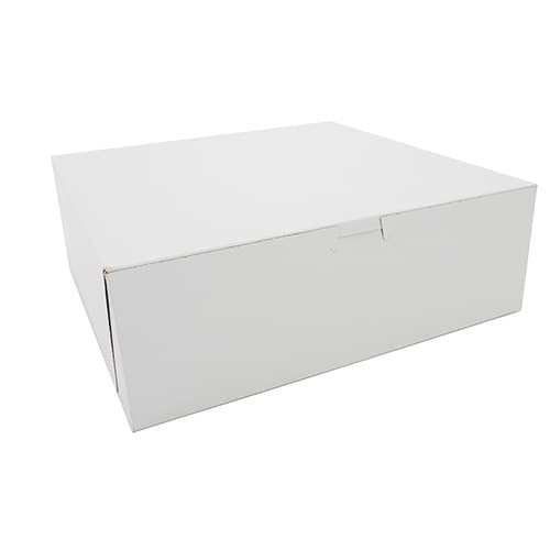 Southern Champion 12" x 12" x 4" White Non-Window Bakery Box - Image 1