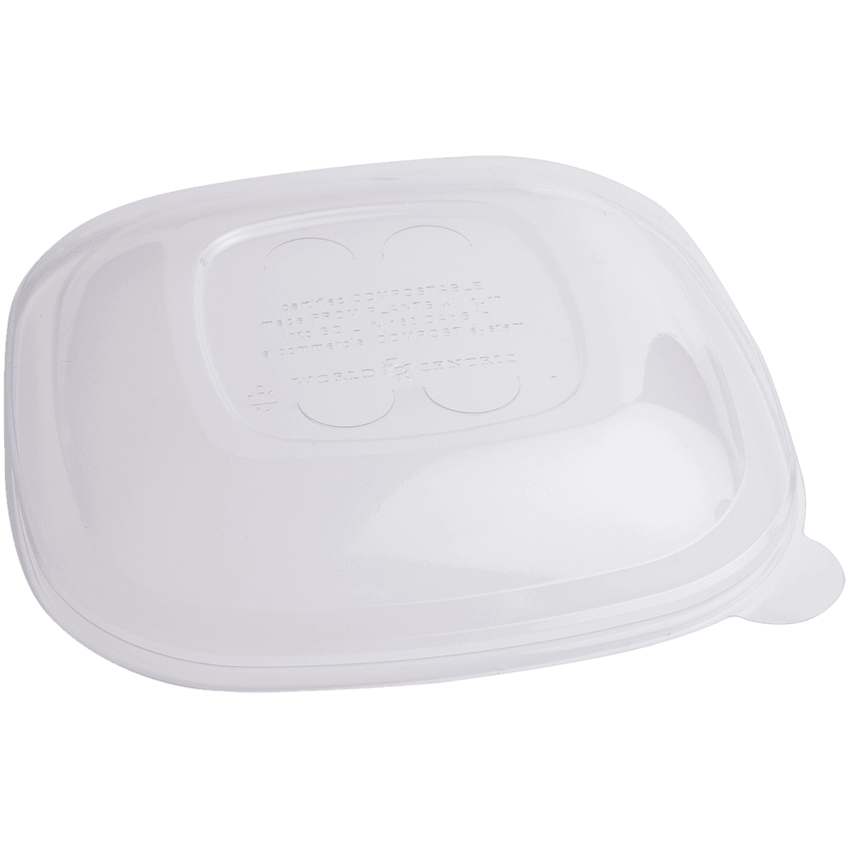 Square Fiber Lid - fits 24-48oz Square Fiber Bowls - Image 1