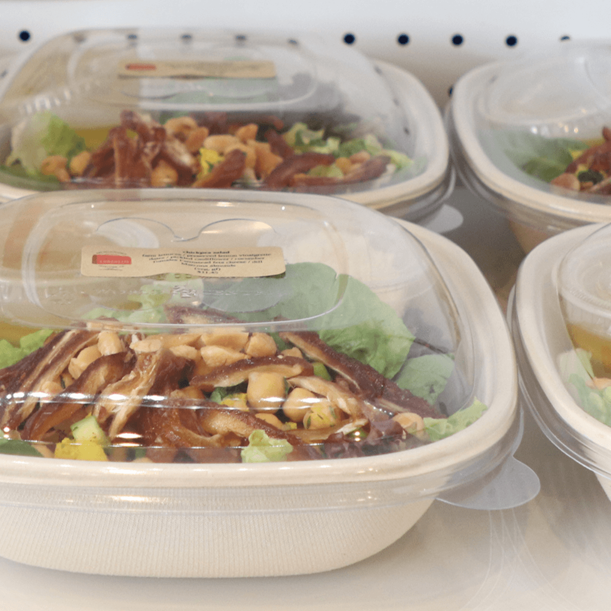 Fiber Lid - fits 24 oz Square Fiber Bowl