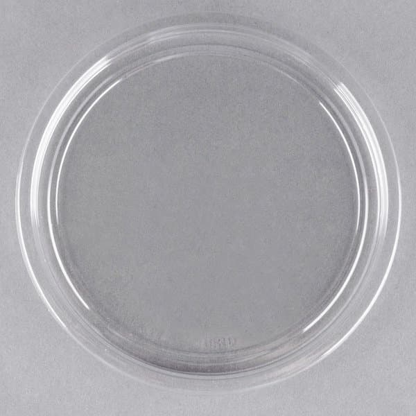 Round PET Lid, Plug Fit - fits 8-32oz Round PET Deli Containers - Image 1