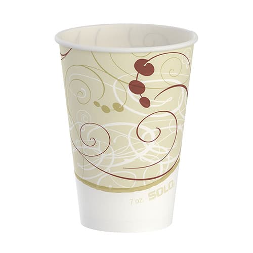 Solo R7N-J8000 Symphony 7 oz. Wax Treated Paper Cold Cup - Image 1