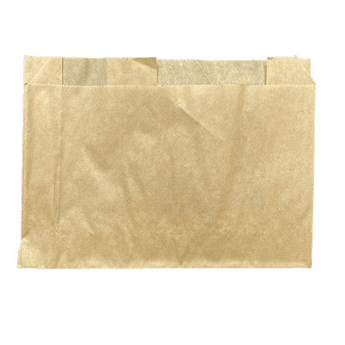 McNairn 5 1/2" x 1 1/2" x 3 1/2" Kraft Burger / French Fry Bag - Image 1