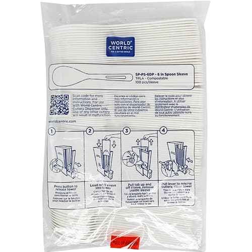 6" PLA Spoon Refill Sleeve - Image 1