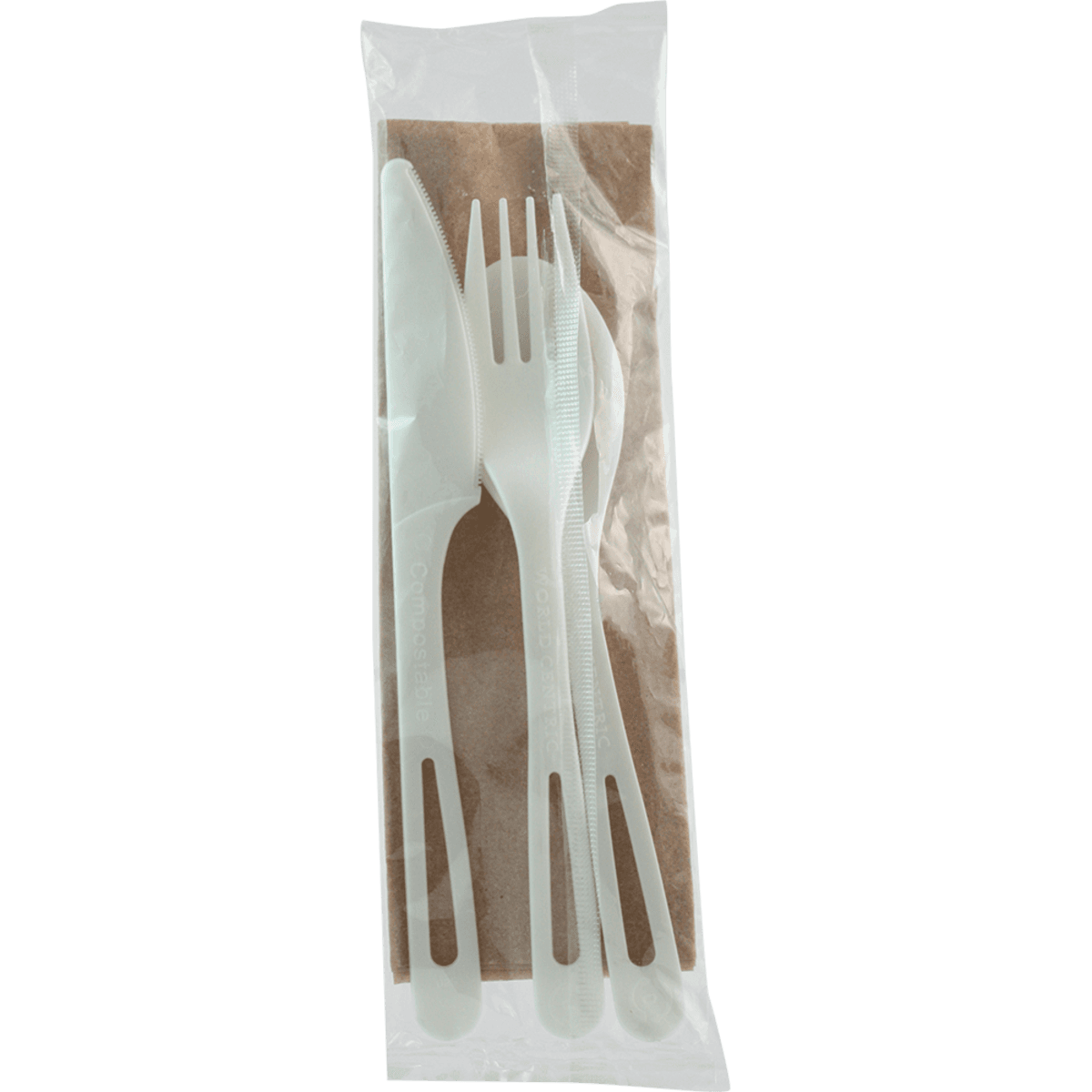 PLA Cutlery Kit - Fork, Knife, Spoon, Napkin
