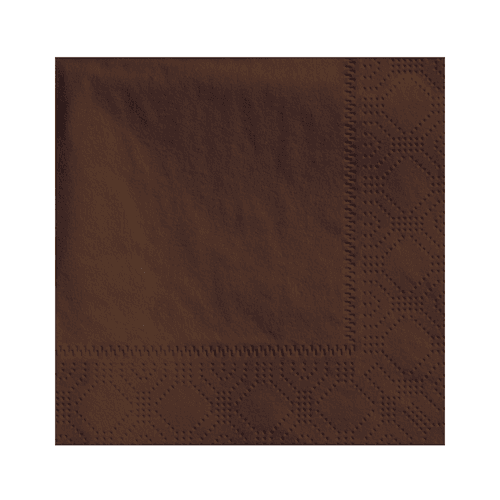 Hoffmaster 4.75 " Regal Embossed 2-Ply Chocolate Brown Beverage Napkins - Image 1