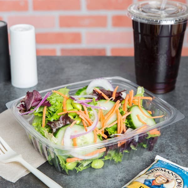 Dart ClearPac 24 oz. Clear Rectangular Plastic Container
