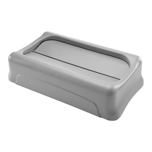 Rubbermaid FG267360GRAY Slim Jim Gray Drop Shot Trash Can Lid