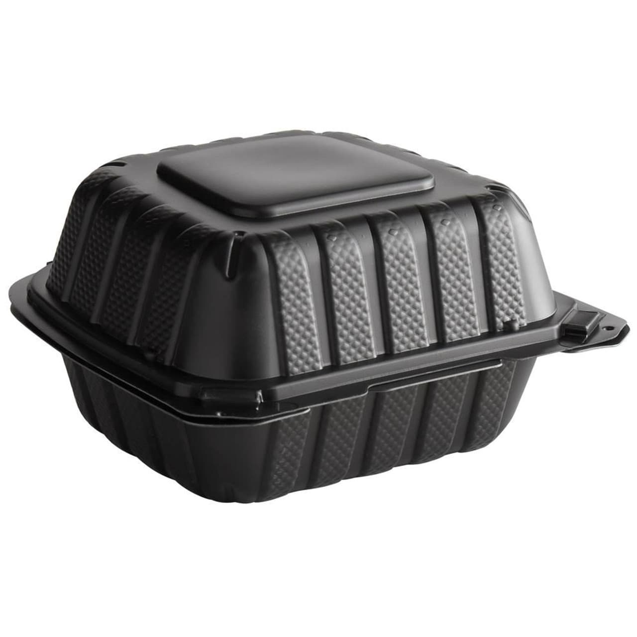 6" x 6" x 3" Burger Box, Black