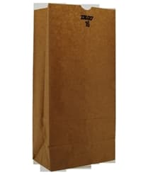 7 3/4" x 4 13/16" x 16" Kraft Paper Bag - Image 1