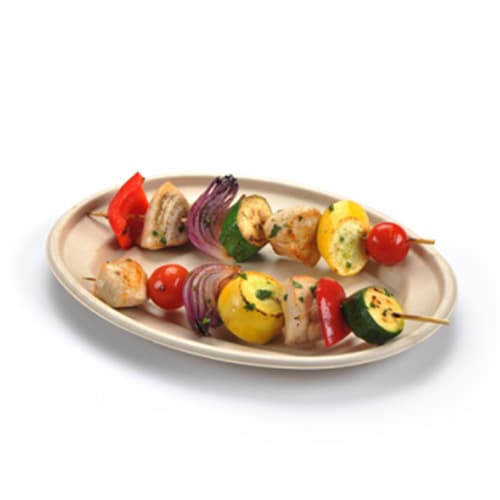 9" Oval Fiber Platter - Image 1