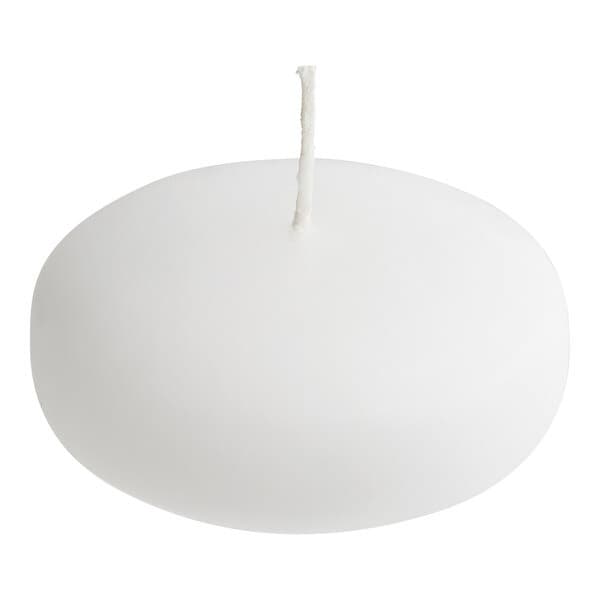 Fancyheat 3" White Wax Floating Candle - Image 1