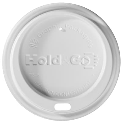 8 oz. Hold & Go® Dome/White Paper Hot Cup Lid - Image 1