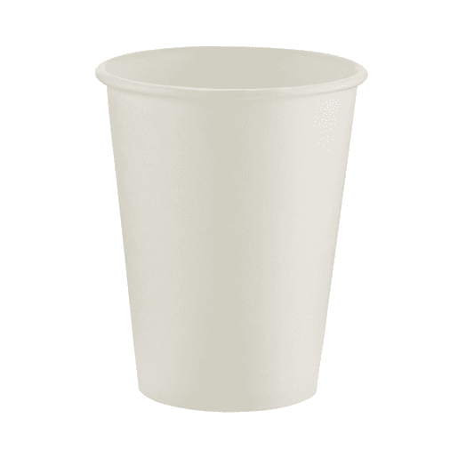 8 oz Paper Hot Cup, White