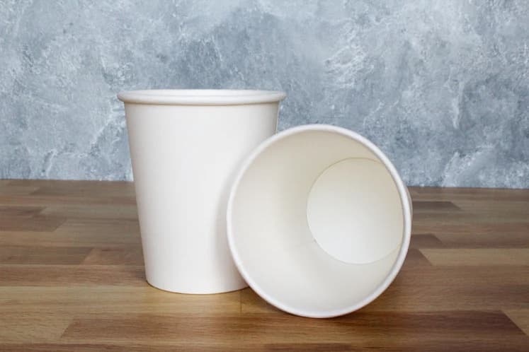 8 oz Paper Hot Cup, White - Image 1