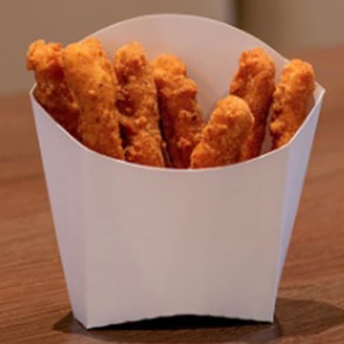 Southern Champion White Paper French Fry Scoop / Tray - Image 1