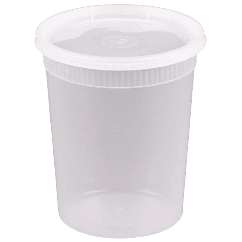 32 oz Round PP Deli Container with Lid