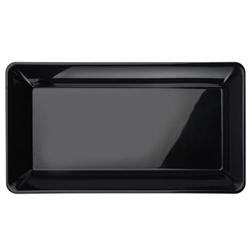 Fineline RC573PP.BK ReForm 12" x 18" Black Polypropylene Rectangular Tray - Image 1
