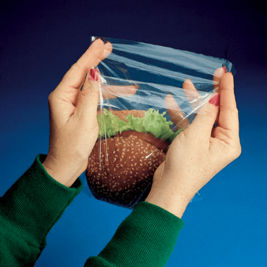 Elkay 7" x 7" + 1.5"FB 0.85 mil LDPE Flip Top Sandwich Bag, - Image 1