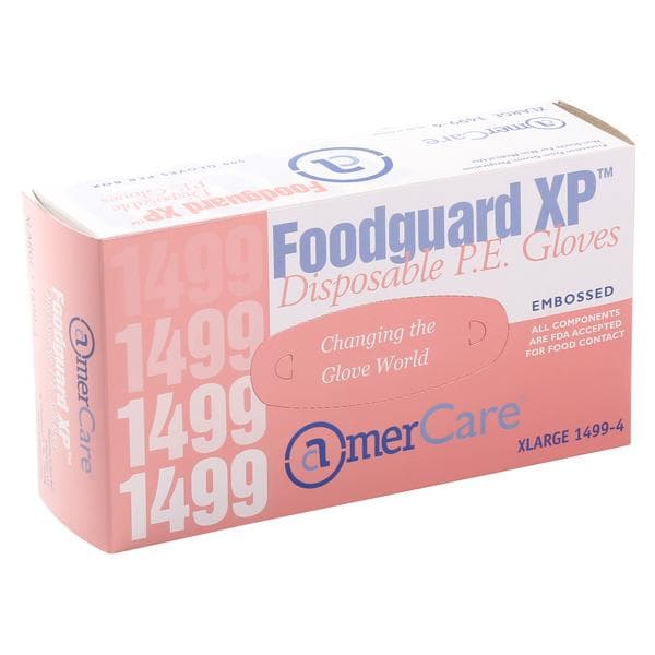 AmerCare Foodguard XP X-Large Embossed Powder Free Glove