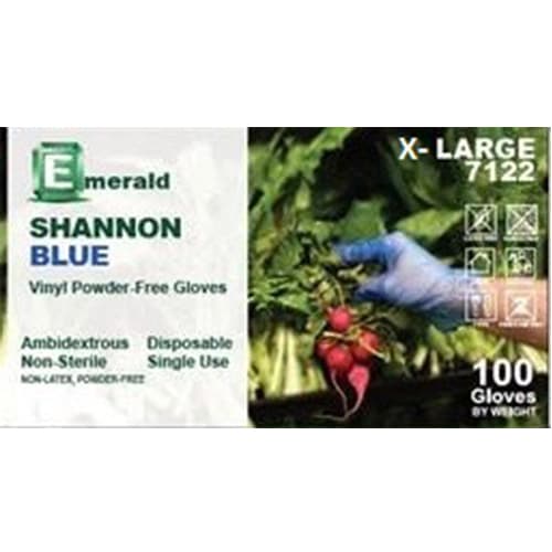 Emerald X-Large Shannon Vinyl Latex Free Powder Free Glove - Image 1