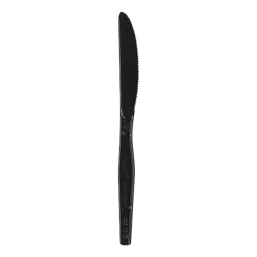 Dixie Ultra® Smartstock® Series-O Medium Weight Black Polystyrene Plastic Knife Refill - Image 1