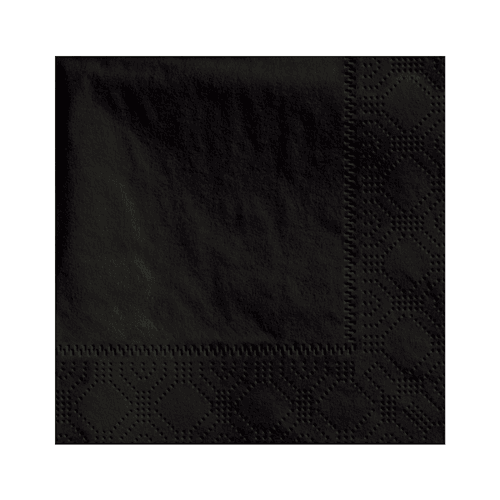 4.75" 2-Ply Beverage Napkin, Black - Image 1