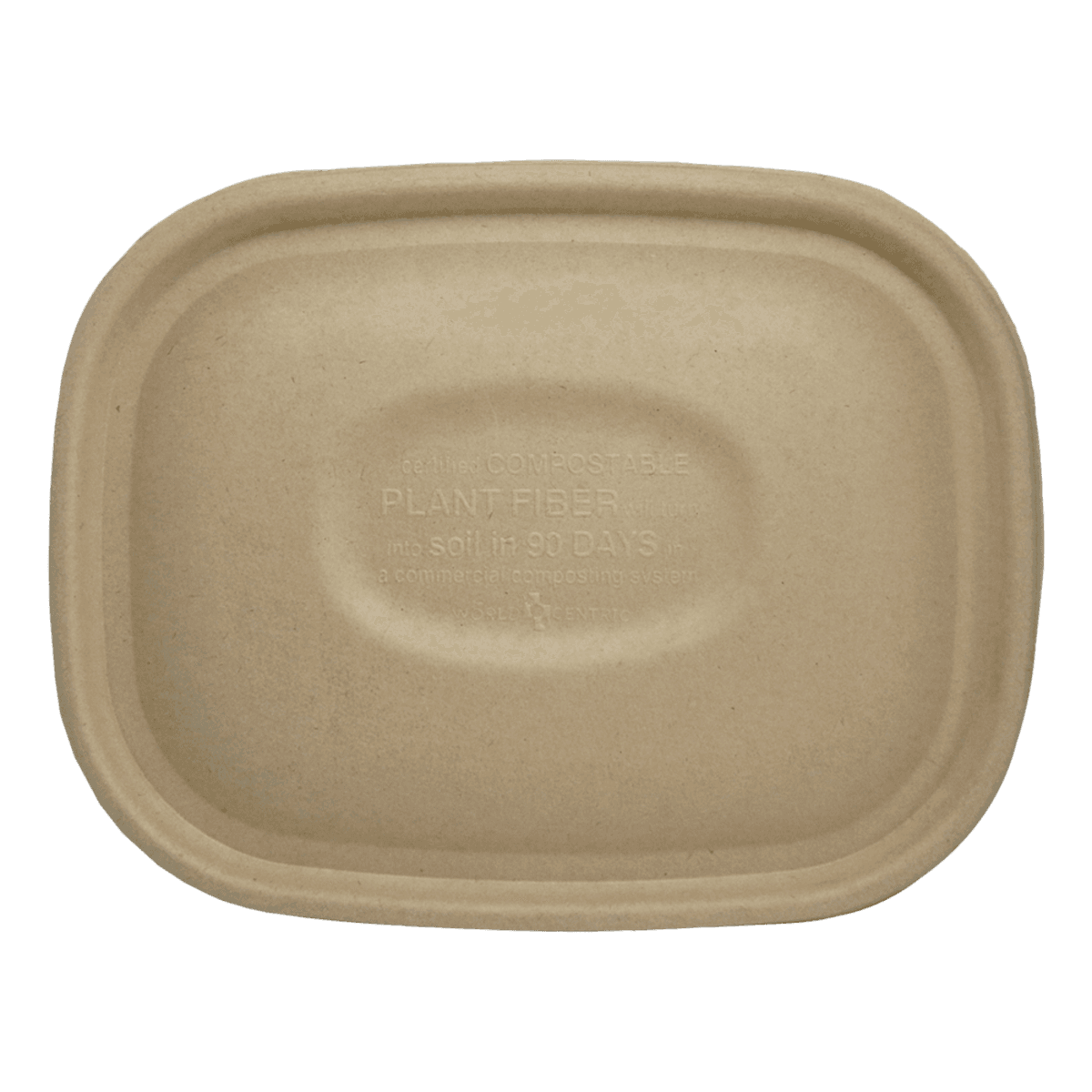 Fiber Lid - fits 20-48 oz Fiber Food Containers - Image 1