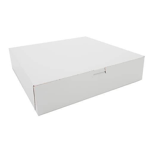 Southern Champion 12" x 12" x 2.75" White Non-Window Bakery Box - Image 1