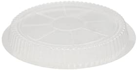 Round PET Lid - fits 8" Round Foil Food Container - Image 1